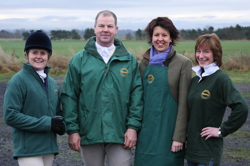 Berwickshire Hunt Supporters Club shirt, jackets and apron